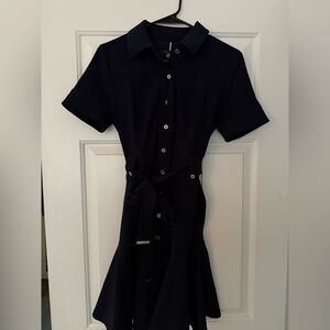 Tommy Hilfiger Navy Midi Shirt Dress